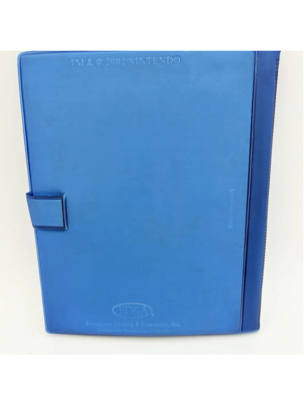 Nintendo Game Boy Cartridge Storage Case Binder 12 Games - Blue 2001 Vintage